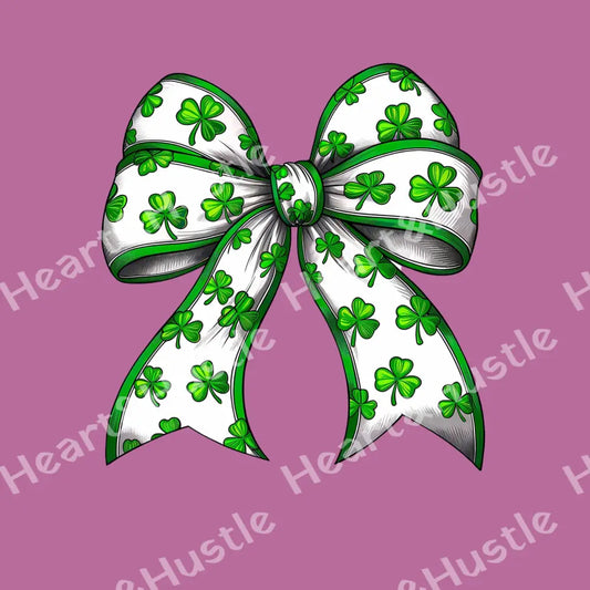 St Patricks Day Clover Bow