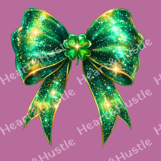 St Patricks Day Green Bow