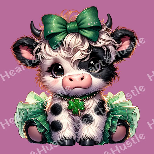 St Patricks Day Highland Cow TuTu