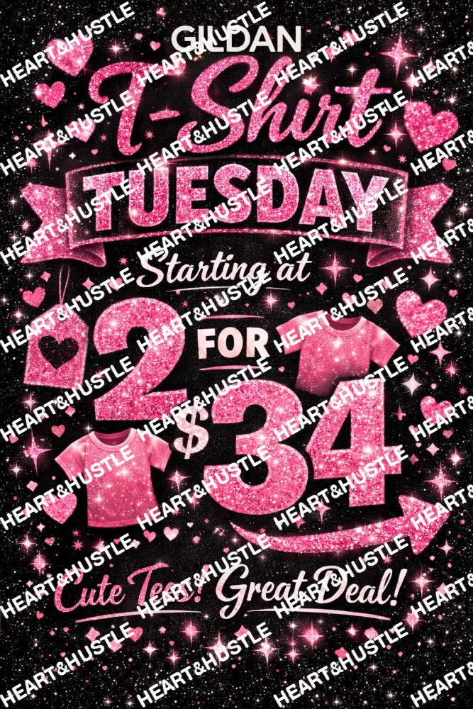 starting at 2 for $34 tees