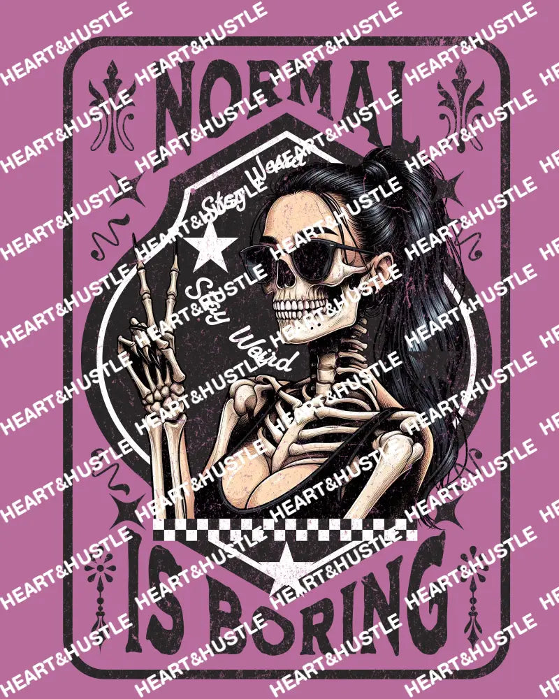 Stay Weird Normal Is Boring Black