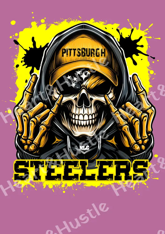 Steelers Skull Hoodie