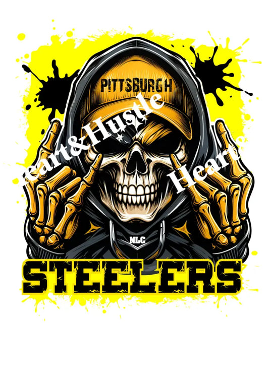 Steelers Skull Hoodie