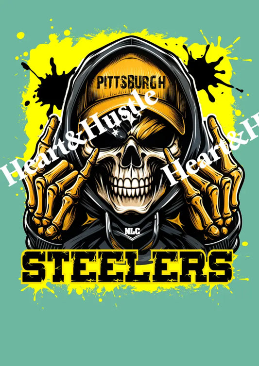 Steelers Skull Hoodie
