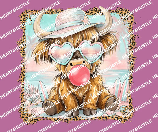 Summer Vibes Highland Cow