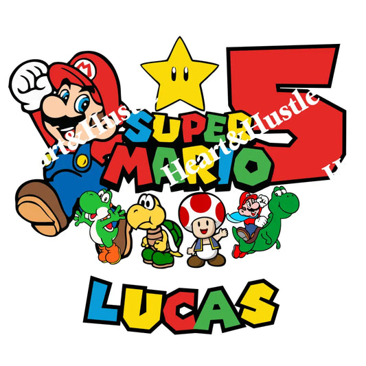 Super Mario Birthday Boy 5 Yrs Old