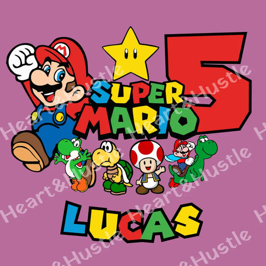 Super Mario Birthday Boy 5 Yrs Old