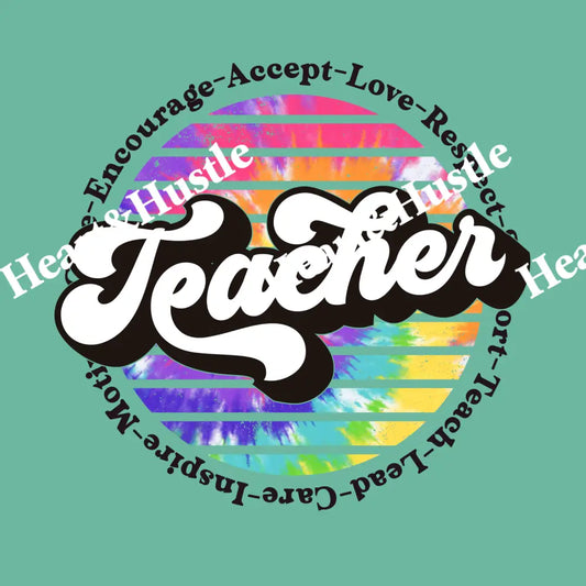 Teacher Circle Tie Dye