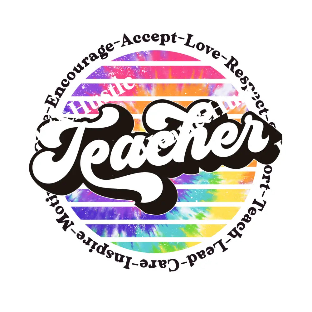 Teacher Circle Tie Dye
