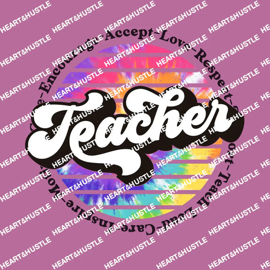 Teacher Circle Tie Dye