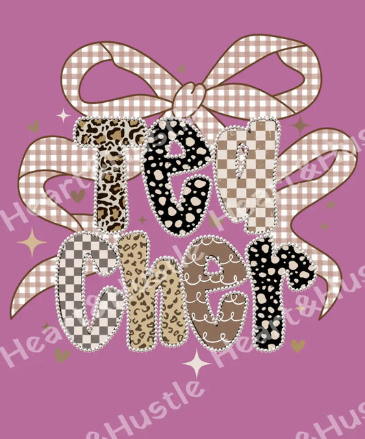 Teacher Coquette Lepard Bow