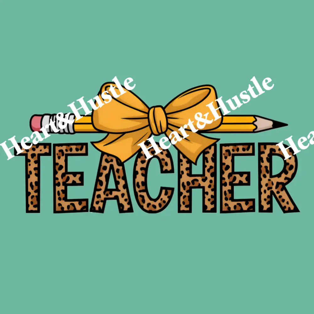 Teacher Pencil Bow