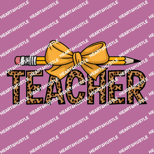 Teacher Pencil Bow