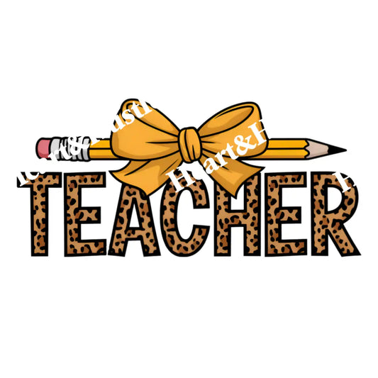 Teacher Pencil Bow