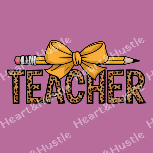 Teacher Pencil Bow