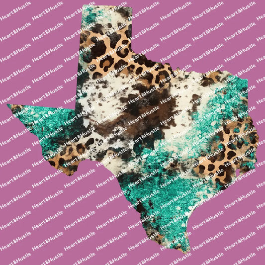 Texas cow print state
