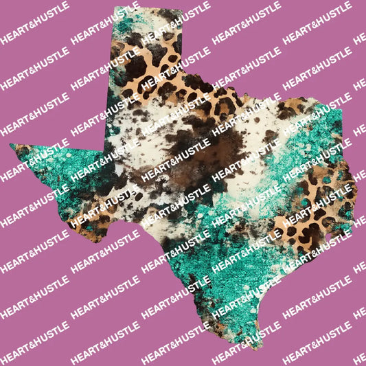 Texas cow print state