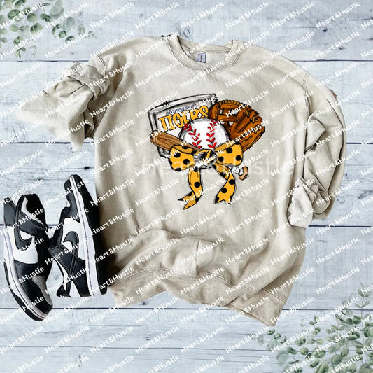 Tigers Baseball Bow and Glove