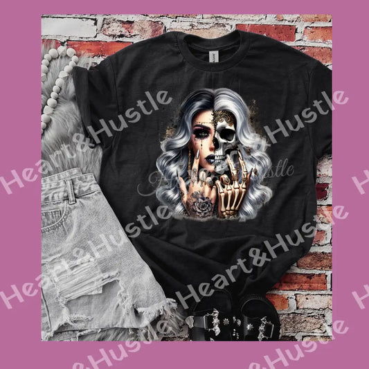 Two Face Girl tee