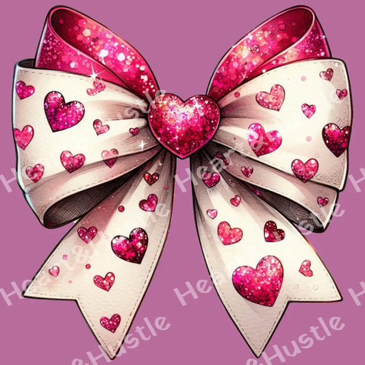 Valintine Bow With Hearts