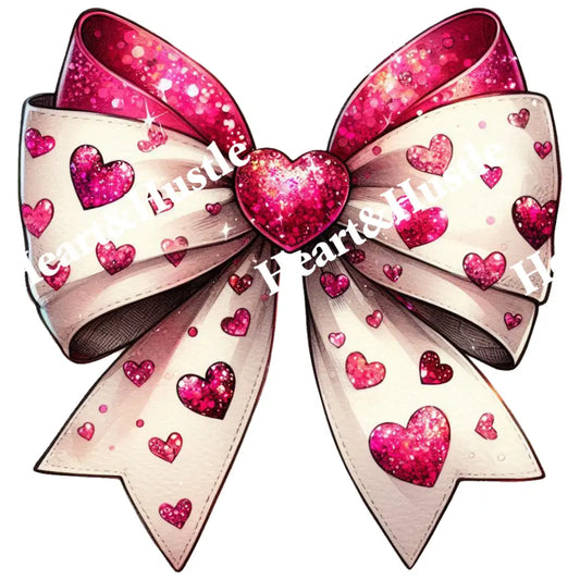 Valintine Bow With Hearts
