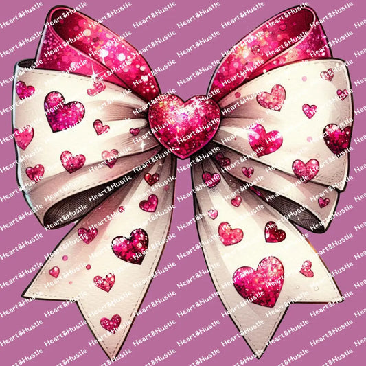 Valintine Bow With Hearts