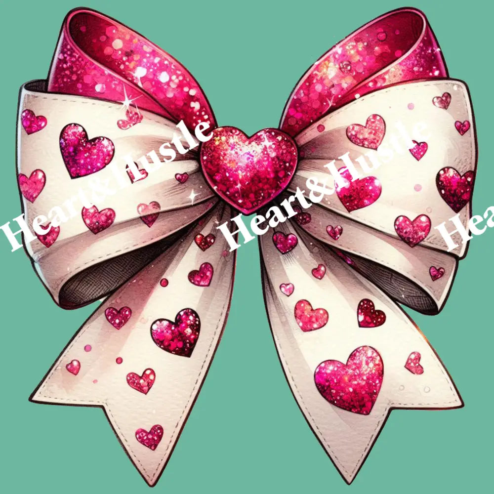 Valintine Bow With Hearts