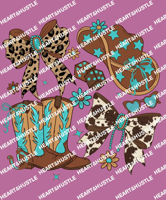 Western Coquette Bow And Dice