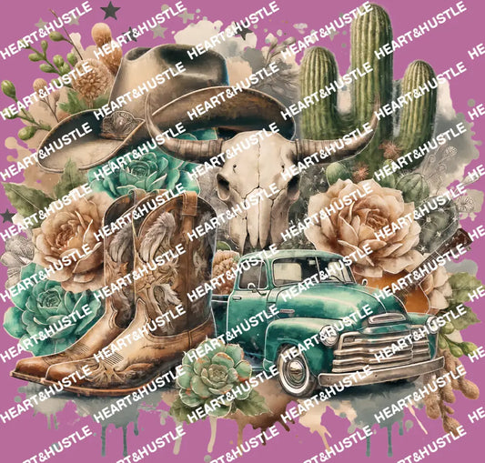Western Cow Girl Country