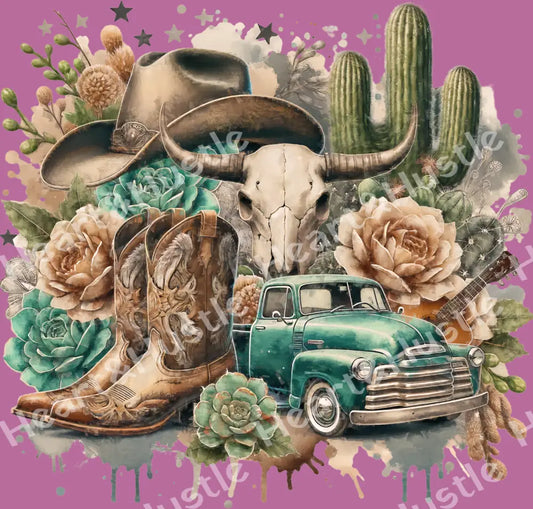 Western Cow Girl Country
