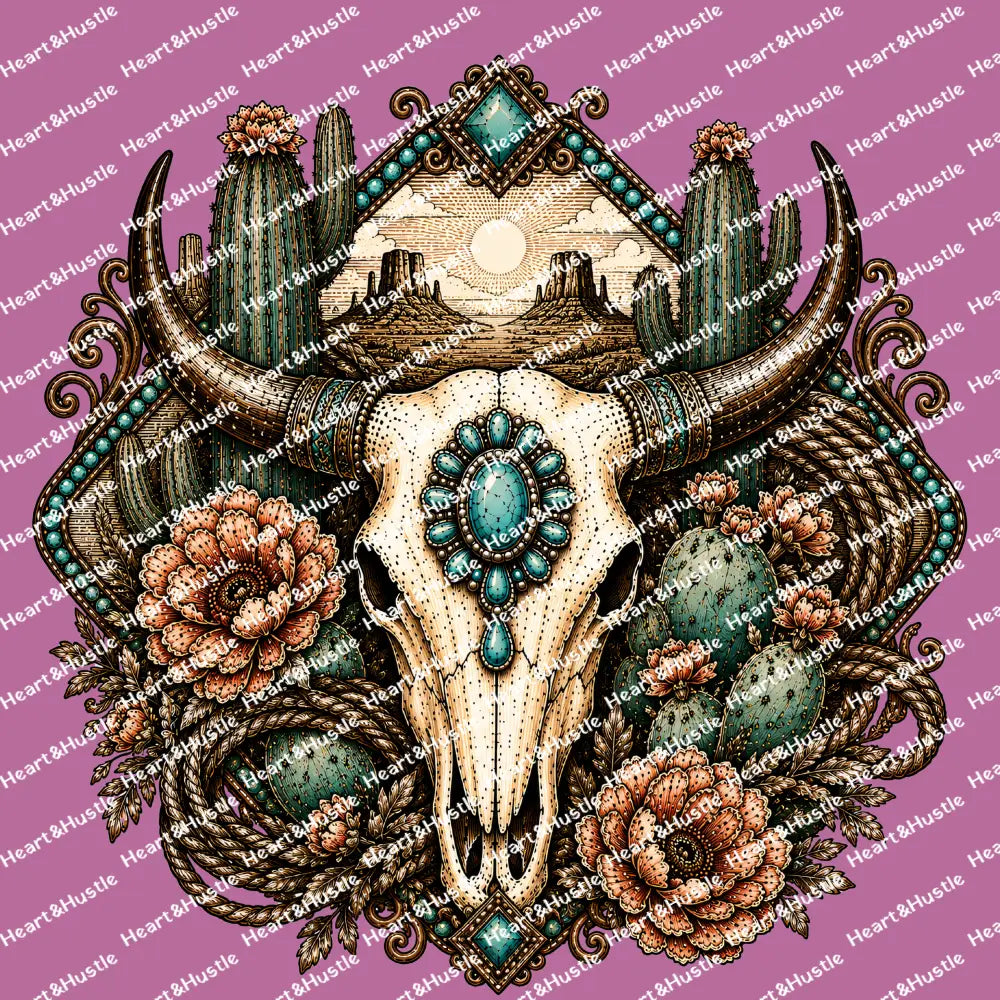 Western Longhorn Ace of Clubs 2