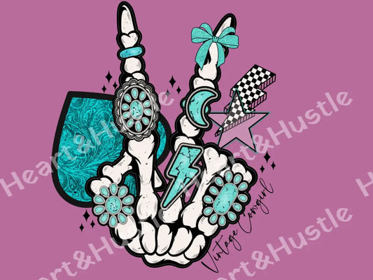 Skull Vintage Cowgirl