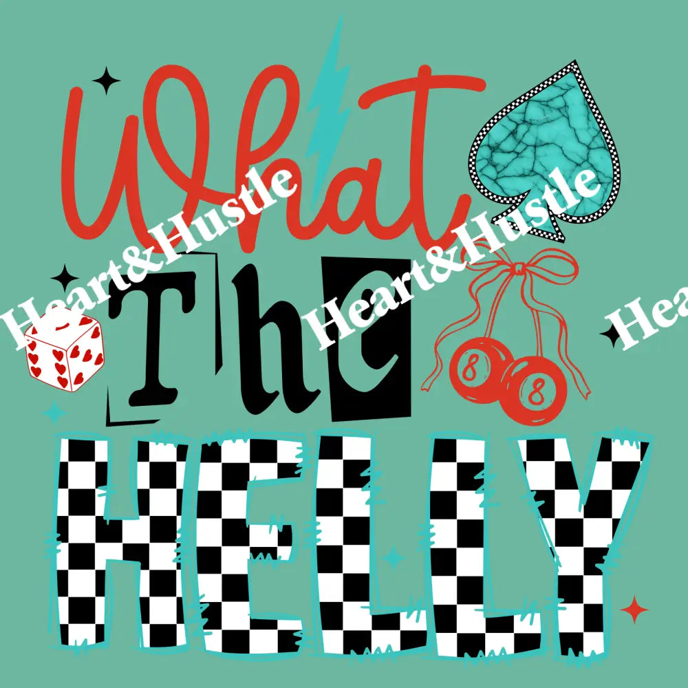 What The Helly Black With the Checkered Green