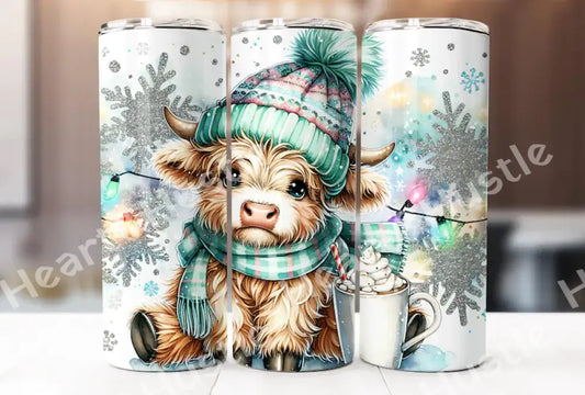 Winter Highland Cow