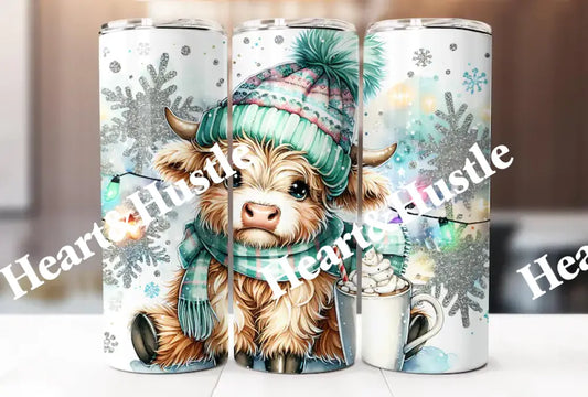 Winter Highland Cow